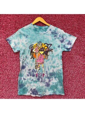 The Gorillaz Phase 1 Celebrity Take Down Rock Tie Dye size Small